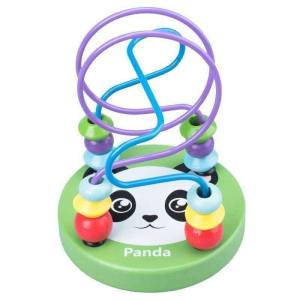 Mainan Manik Berpintal Wooden Bead Maze Toy Educational Toy Kids Toddlers Montessori Learning Fun