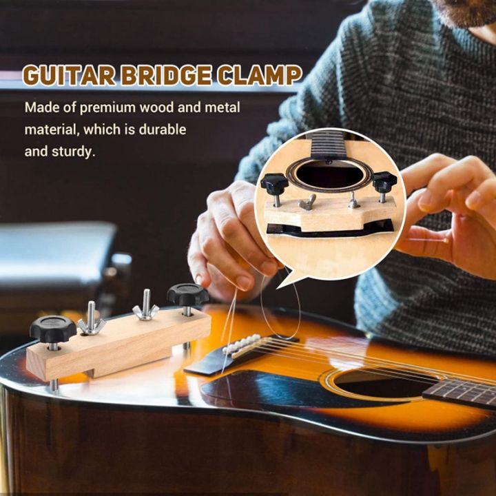 DIY Guitar Bridge Clamp With Rosewood Bridge For Acoustic