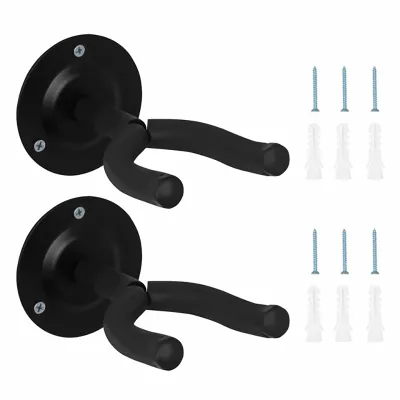 1pcs Guitar Hook Iron Wall Square Guitar Hook For Most Guitar Bass Accessories Easy To Install+Screws