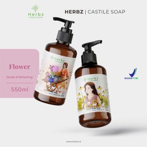 Sabun Castile HERBZ Flower - Sabun Mandi Zaitun