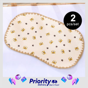 2pcs Set Breathable Cotton Newborn Cloud Pillow with Anti-Spitting Feature and Soft Cushioning