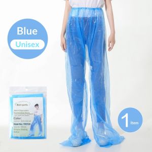Calcenubes dùng một lần quần đi mưa chống thấm nước với bảo hiểm kín chân bền vật liệu PE cho các hoạt động ngoài trời và đi bè hoàn hảo cho nam giới và phụ nữ