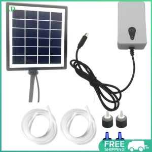 COD [Free Shipping] Compact 6V 2W Solar Fish Tank Oxygenator for Aquarium and Pool Aeration Systems