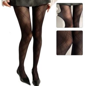 Mô hình pantyhose rô vớ cao tới đùi màu đen mỏng Vớ quần bó eo cao pantyhose cho phụ nữ và trẻ em gái