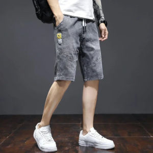 Mens Short Jeans Pants Cargo Big Size Oversize Male Denim Shorts Very Micro Cut Original Cowboy Korean Fashion Xxxl Xl Popular