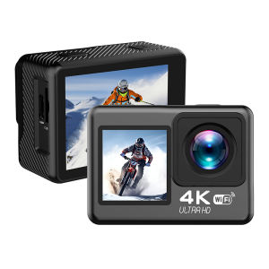 4K Waterproof Action Camera Dual Screen With Wifi For Sports Vlogging Filming Rides and Diving