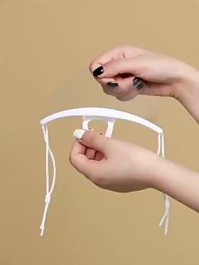 หน้ากากทำอาหาร ทำครัว ที่กันน้ำลาย 1ชิ้น/แพ็ค หน้ากากเชฟ หน้ากากกันน้ำลายแบบใส