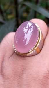 CINCIN BATU NATURAL ANGGUR LAVENDER◇SIZE BESAR/JUMBO