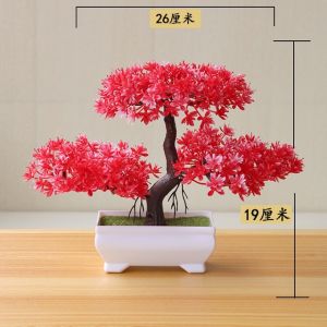Bunga Plastik Hiasan Pajangan pot Dekorasi pohon cantik Bonsai