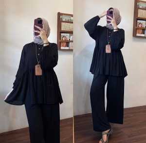 Chasy Blouse Polos Crinkle Airflow Kekinian Atasan Wanita Blus Terbaru