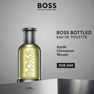 BOSS Bottled Eau de Toilette for Men 30ml | 50ml | 100ml | 200ml - Apple Cinnamon Woods - Fruity Woody EDT Perfume| by HUGO BOSS Fragrances