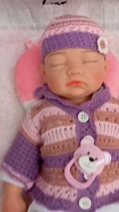 👶Búp Bê  46 cm 18 inch Silicon Doll  Bé Bé Gái Đang Ngủ Da Châu Á  PVN10180