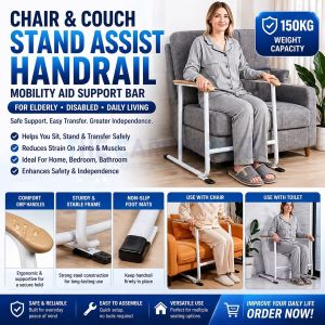 🏅Chair Couch Stand Assist Chair Lift Assist Handrail For Elderly And Disabled Daily Living Mobility Aid Rail For Couch