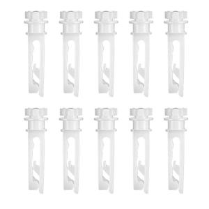 Set of 10 Vertical Blind Stem White Replacement Parts for Smooth Window Curtain Operations