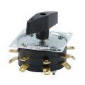 【KDH-25/2-8 】380V Welder Switch KDH2-8 25A Gear Adjustment 8 Position for Arc Welding Machine Combination Split Switch Rotary Selector Welder-Switch. 