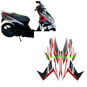 STIKER STRIPING LIS LES BODY MOTOR VARIO CBS 110 2011 WARNA PUTIH 1SET STANDAR