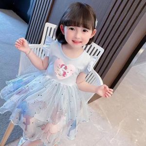 Girls Dress New Frozen Dress Princess Skirt Children Cotton Sequins Dress Kids Girl Fashion Clothing