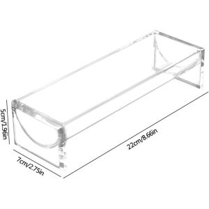 YESHE Cracker Holder Cracker Tray Clear Acrylic Cracker Serving Tray Durable 8.72.7in Macaron Display Stand for Wedding Party