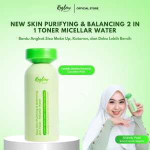 Toner Reglow Skincare 2 in 1 | Toner & Micellar Water | Melembapkan Menyeimbangkan pH Kulit & Menyegarkan Kulit Setelah Cuci Muka