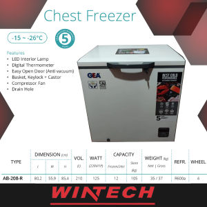 GEA AB-208-R - Freezer Box - AB 208 R - chest freezer - kulkas pembeku - KHUSUS JAKARTA