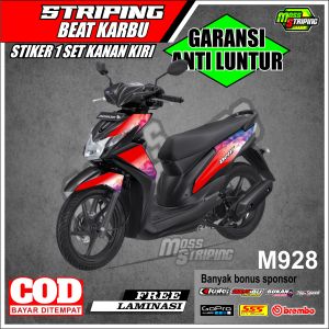 Striping Beat Fi 2012-2016 Kode M928 Striping Semi Full Body