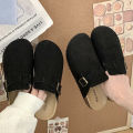 Julyya Sandals For MEN&WOMEN Clogs Shoes Leather With Buckle Half Shoes. 