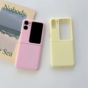 Hard Case Oppo Find N2 Flip Silikon Liquid Silica Gel Dengan Atau Tanpa Engsel / Hinge Macaron Candy