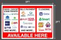 TARPAULIN STORE AD PRINT DISPLAY LAYOUT 3X2FT & 4X2FT (3IN1). 