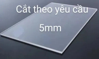 Tấm nhựa mica trong suốt dày 5mm nhận cắt kích thước theo yêu cầu