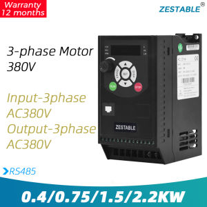 Inverter 380V Variable frequency drive 0.75KW 1.5KW 2.2KW Input 3phase 380V output 3phase 380V speed controller three phase motor VFD