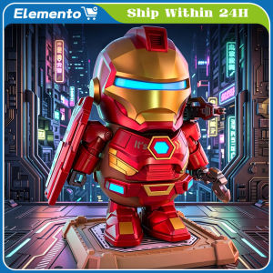 Capibala Magnetic Dwarf Iron Man Toy Dolphin Tide Play Ornament Avengers Alliance Iron Man Assembled Handheld Model