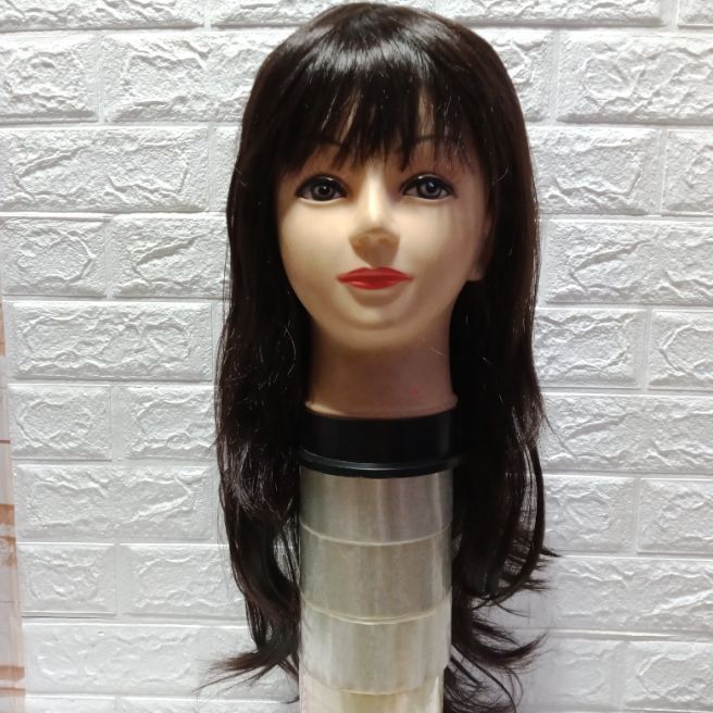 Shoulder Length Wig Natural Black Class a Lazada PH