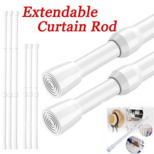 Adjustable Curtain Rod Extendable Shower Curtain Rod Curtain Telescopic Pole Hanging Rods 60cm-110cm