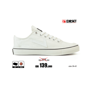 DILSET - Classic Vintage Low Off White | Sepatu Original | Sepatu Pria | Sepatu Sekolah | Sepatu Murah | Sepatu Casual