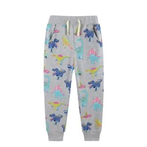 Jumping Meters Full Length Boys Sweatpants 2-7T Printed Cars & Animals Drawstring Trousers for Autumn Spring Kids2026