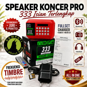 SEMPATI Speaker Masteran Burung Koncer Pro Sempati 333 Audio MP3 Digital Premium Timbre Sound Fullset Garansi Suara Master Pemasteran Burung Bahan Murai Batu Kacer Kenari Pleci Cucak Ciblek Trucuk