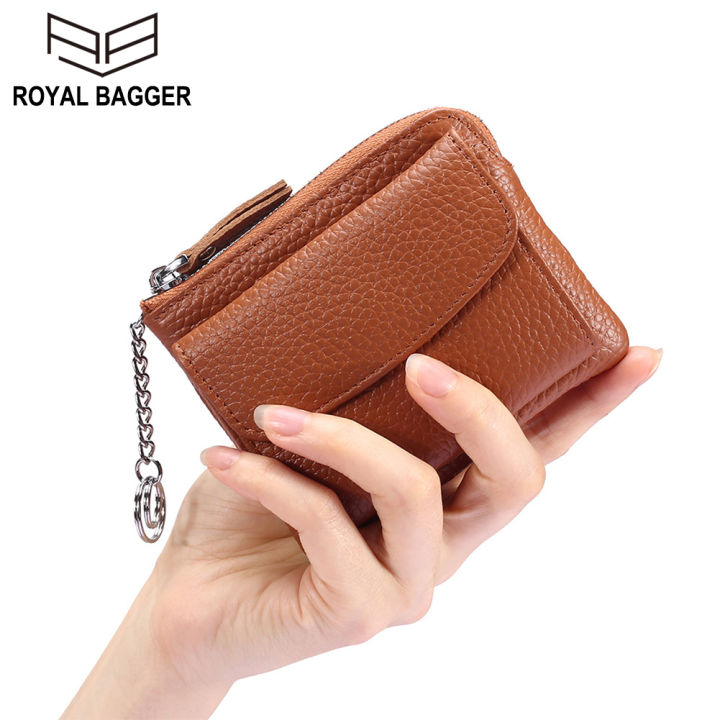 Royal Bagger Short Wallet Purse For Women Girls Genuine Cow