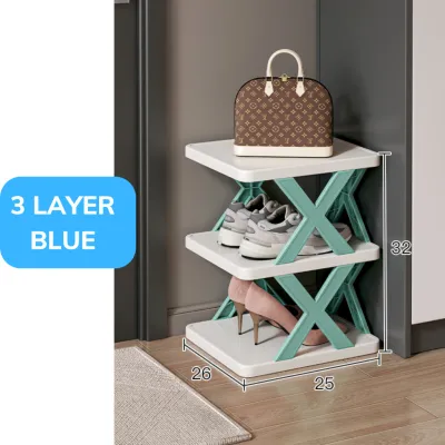FAMILIFE New Space-Saving Vertical Shoe Rack Durable Multi-Layer Organizer Easy Install Stackable Shoe Storage Shelf