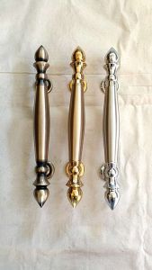 Handle Pintu Rumah Kuningan Motif Sawo 30 cm 2 pcs