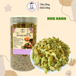 500G Nho Khô Xanh Ninh Thuận Bò Đội Nón