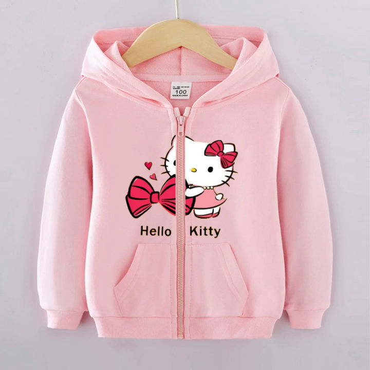 Casual HK Design Kids Hoodie Thick Jacket with Zipper for Girl Lazada PH