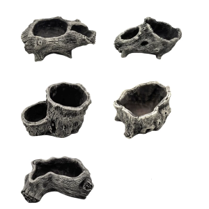 กระถางโบราณที่มีรากต้นไม้เลียนแบบสำหรับ Succulents Bonsais การแสดงผลในสวนตกแต่งในร่มกลางแจ้ง