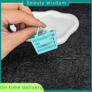 Beauty Wisdom 1 12 Dollhouse Shopping Basket Storage Baskets Dollhouse Mini Supermarket Decoration Dolls House Accessories Kid Toys