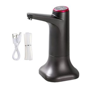 COUPLECOL Tiếng ồn thấp Bình nước uống điện Bơm nhanh hơn Điều khiển bằng nút Máy bơm nước điện Bền bỉ USB có thể sạc lại Bơm uống nước Du lịch