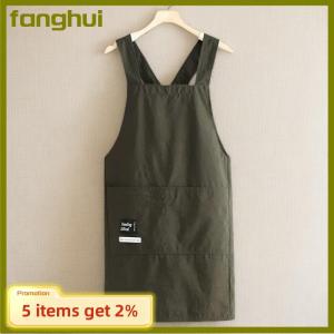 fanghui Nấu ăn nhà bếp Tạp dề thoáng khí chịu mài mòn dành cho người lớn eo Tạp Dề Chống bẩn mềm Nhà hàng làm việc quần áo nhà