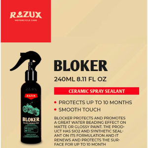 RAZUX BLOKER Motorcycle Spray Sealant 240 ml(Can be used on helmet visor)