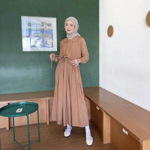 COD MAXI FASION MUSLIM WANITA gamis remaja milenial size S M L XL COCOK BUAT SERAGAM PENGAJIAN DAN ACARA PENTING LAINNYA