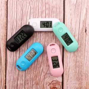 Silent Luminous ABS Digital Electronic Clock LCD Display Mini Watch Portable Study Library Pocket
