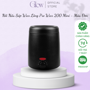 Combo 100gr Sáp Wax Lông Hồng Dừa + Nồi Nấu Sáp Wax Lông Wax Pro 200 Chống Dính Mini GLOW WAXING Tặng Que CHE TÊN SẢN PHẨM - 1013