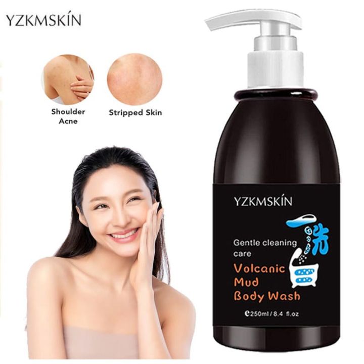 [COD] Yzkmskin Volcanic Mud Body Wash Sabun Pemutih Badan Ampuh 250ml/RAINBOW Lazada Indonesia